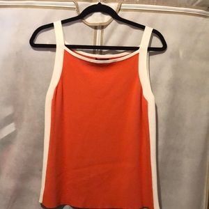 Grace Dane Lewis Orange and Cream Crop Top